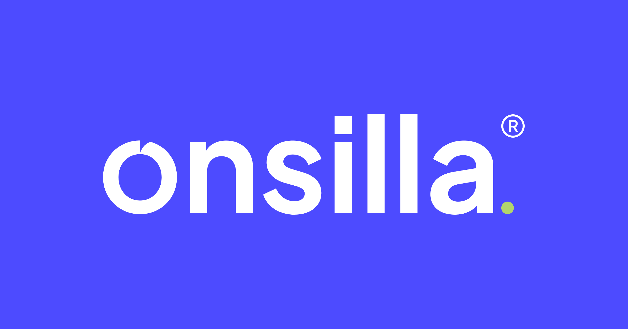 Onsilla logo on blue